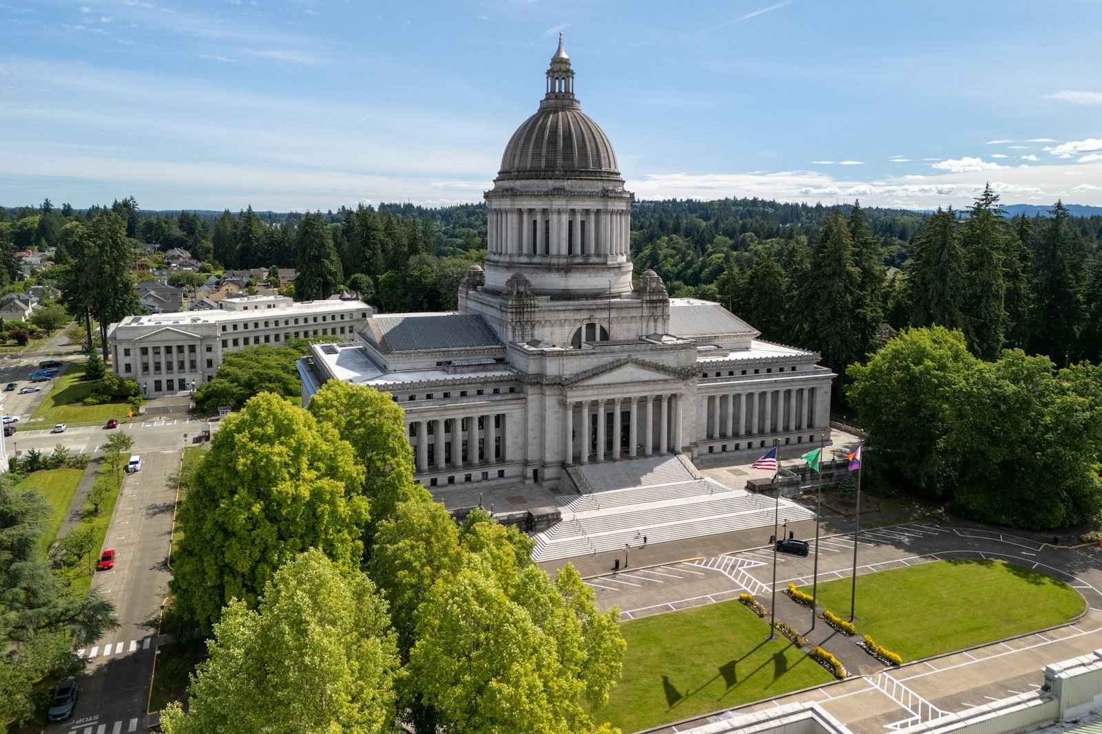Capitol building from above