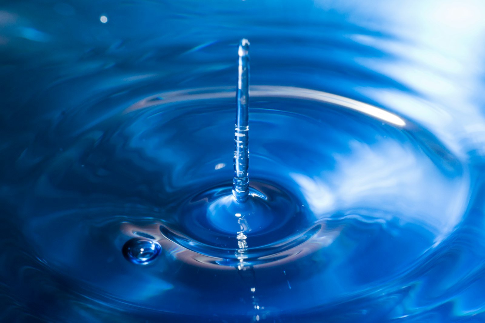 Water droplet ripple